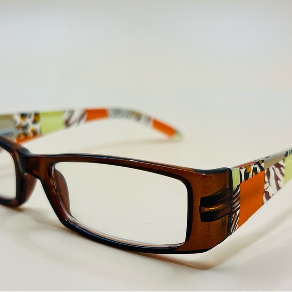 Geometric narrow readers w/ spring hinges, stylish arms & thin Aspheric Lenses - Picture 3 of 13